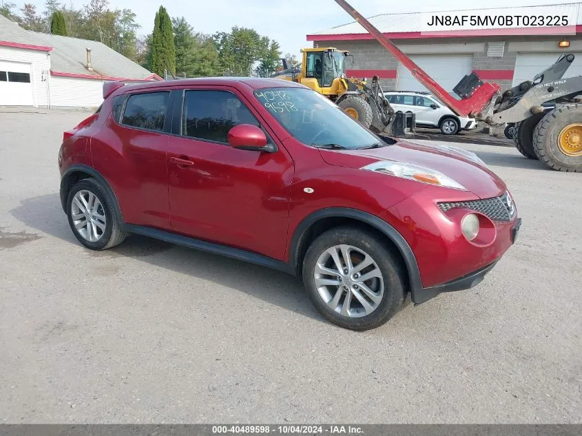 JN8AF5MV0BT023225 2011 Nissan Juke Sl