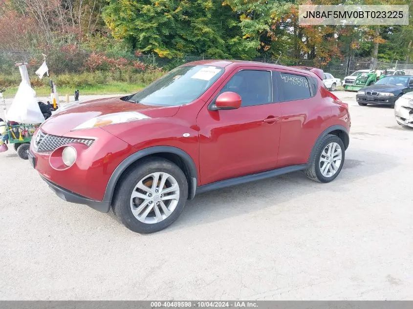 JN8AF5MV0BT023225 2011 Nissan Juke Sl