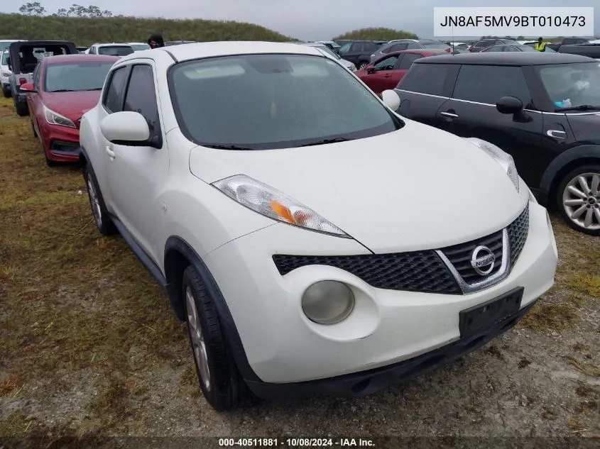 2011 Nissan Juke S/Sv/Sl VIN: JN8AF5MV9BT010473 Lot: 40511881