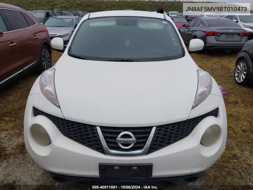 2011 Nissan Juke S/Sv/Sl VIN: JN8AF5MV9BT010473 Lot: 40511881