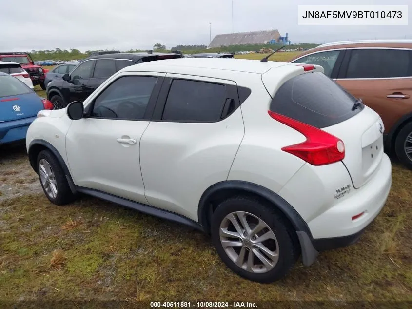 2011 Nissan Juke S/Sv/Sl VIN: JN8AF5MV9BT010473 Lot: 40511881