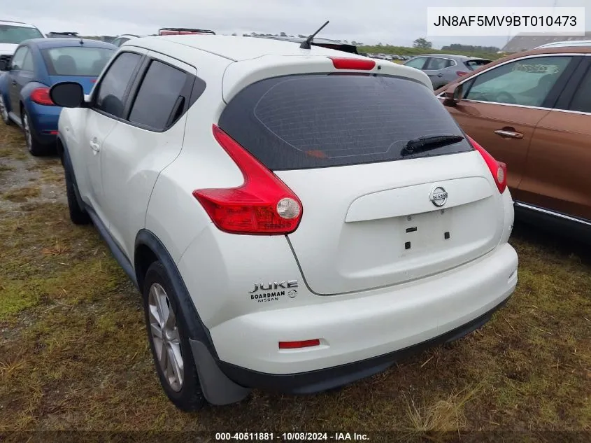 2011 Nissan Juke S/Sv/Sl VIN: JN8AF5MV9BT010473 Lot: 40511881