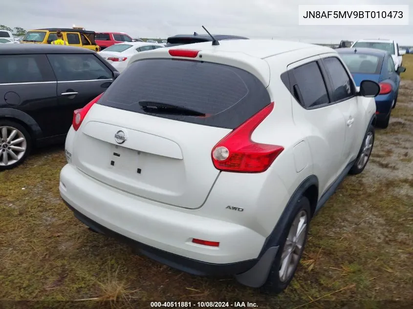 2011 Nissan Juke S/Sv/Sl VIN: JN8AF5MV9BT010473 Lot: 40511881