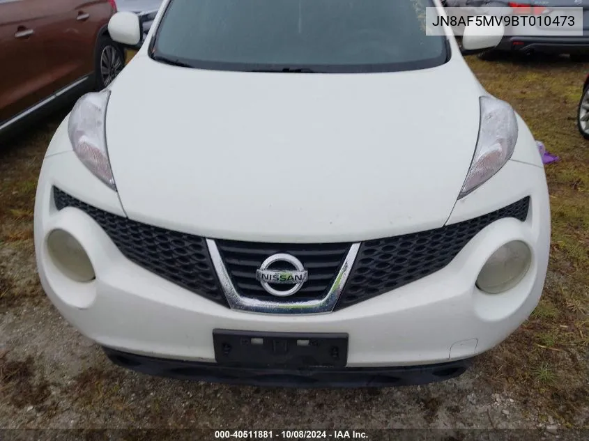 2011 Nissan Juke S/Sv/Sl VIN: JN8AF5MV9BT010473 Lot: 40511881