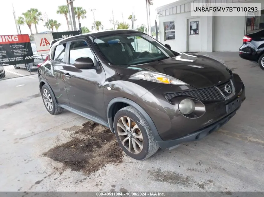 2011 Nissan Juke Sv VIN: JN8AF5MV7BT010293 Lot: 40511904