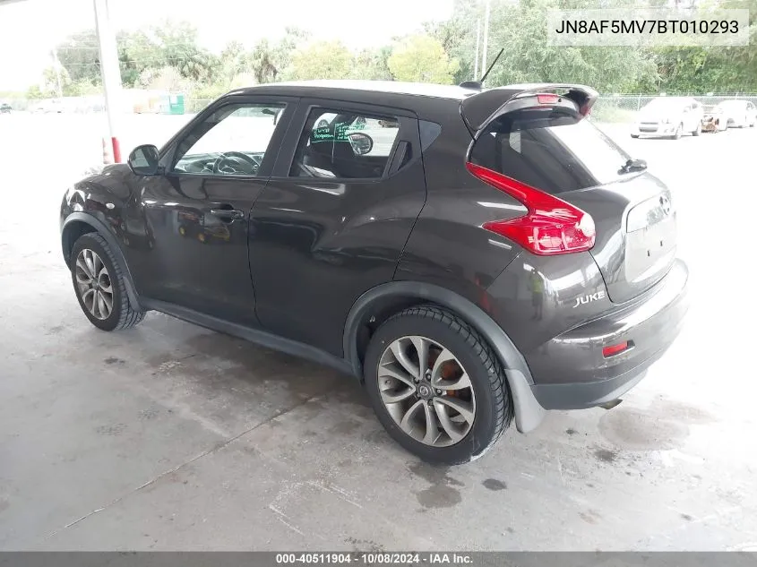 2011 Nissan Juke Sv VIN: JN8AF5MV7BT010293 Lot: 40511904