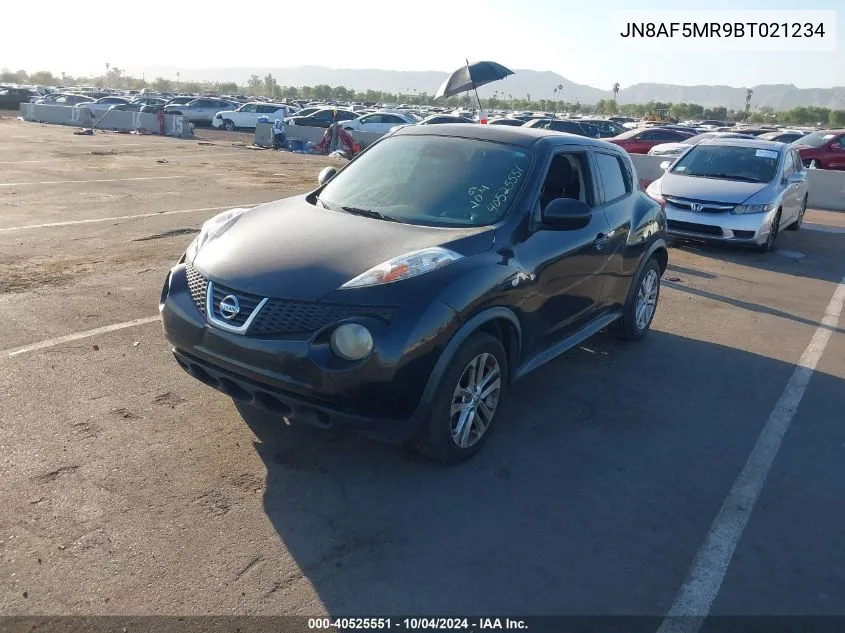 2011 Nissan Juke Sv VIN: JN8AF5MR9BT021234 Lot: 40525551