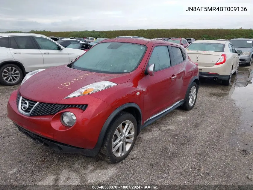 2011 Nissan Juke Sv VIN: JN8AF5MR4BT009136 Lot: 40530370