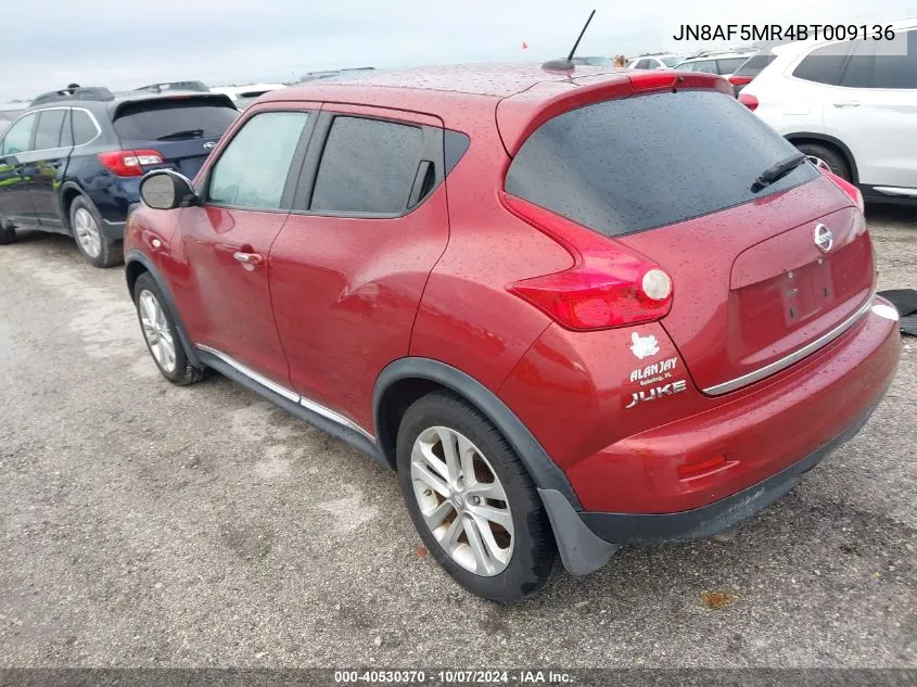 2011 Nissan Juke Sv VIN: JN8AF5MR4BT009136 Lot: 40530370