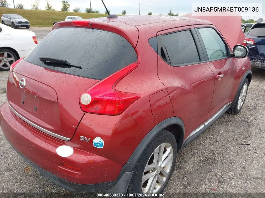 2011 Nissan Juke Sv VIN: JN8AF5MR4BT009136 Lot: 40530370