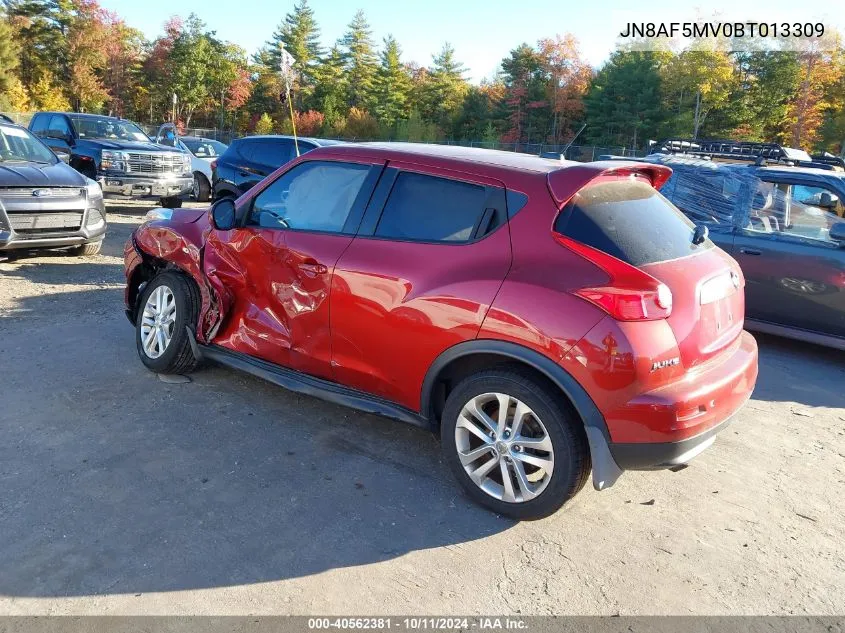 2011 Nissan Juke S/Sv/Sl VIN: JN8AF5MV0BT013309 Lot: 40562381