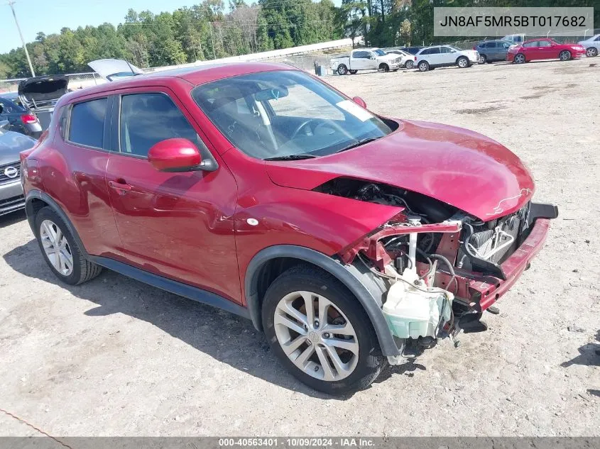 2011 Nissan Juke Sl VIN: JN8AF5MR5BT017682 Lot: 40563401