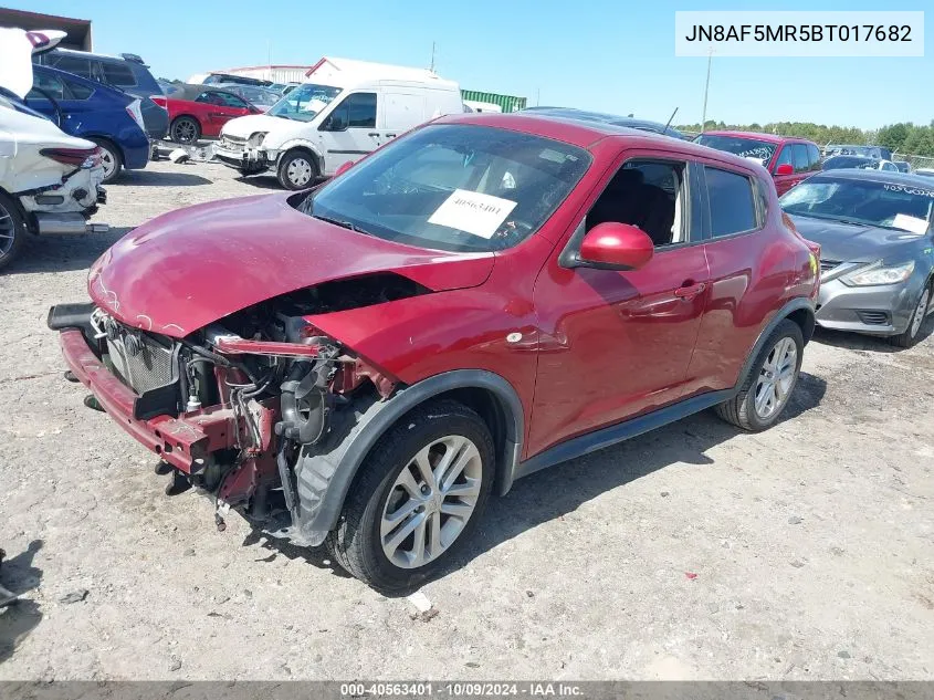 2011 Nissan Juke Sl VIN: JN8AF5MR5BT017682 Lot: 40563401