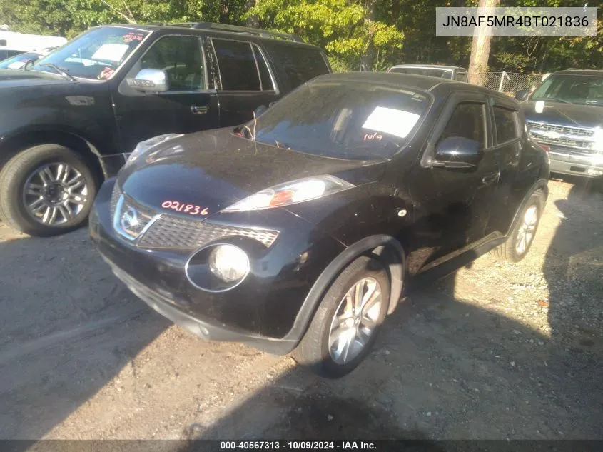 2011 Nissan Juke Sl VIN: JN8AF5MR4BT021836 Lot: 40567313