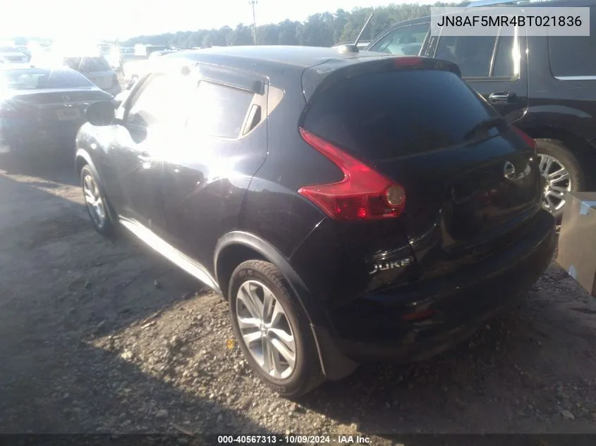 JN8AF5MR4BT021836 2011 Nissan Juke Sl