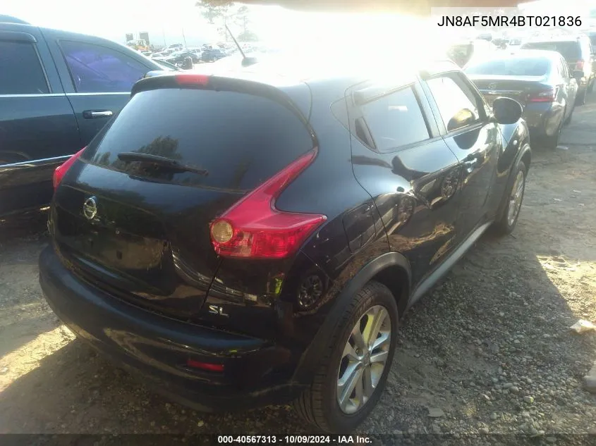 JN8AF5MR4BT021836 2011 Nissan Juke Sl