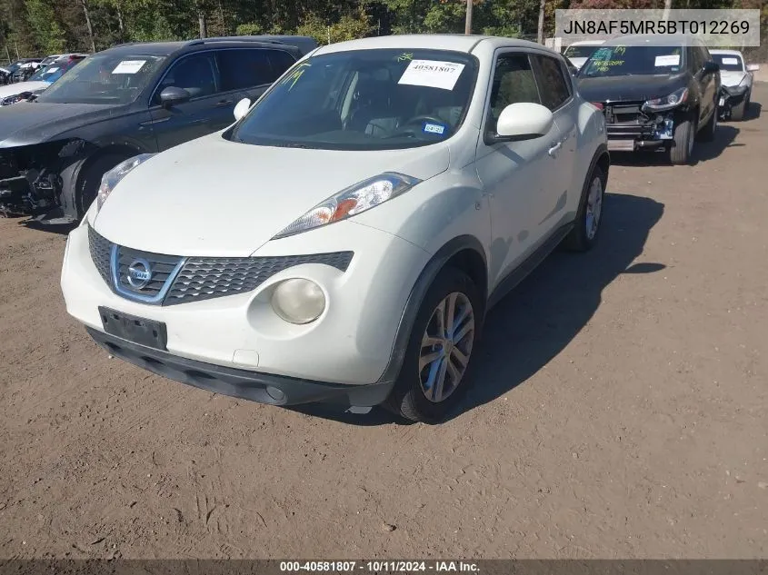 2011 Nissan Juke Sl VIN: JN8AF5MR5BT012269 Lot: 40581807