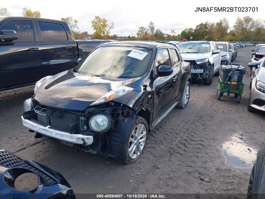 2011 Nissan Juke Sv VIN: JN8AF5MR2BT023701 Lot: 40594807