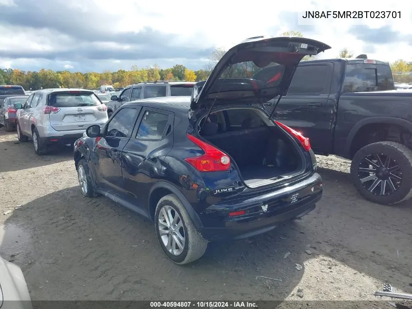 2011 Nissan Juke Sv VIN: JN8AF5MR2BT023701 Lot: 40594807