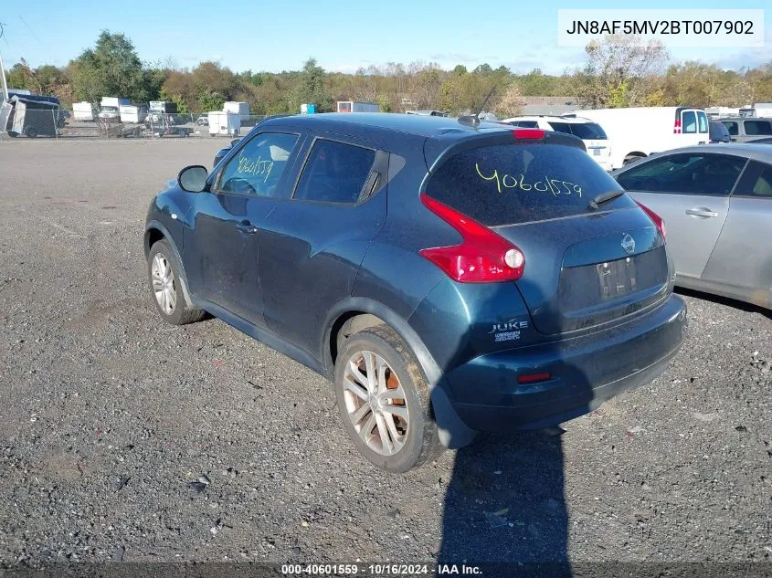 2011 Nissan Juke Sv VIN: JN8AF5MV2BT007902 Lot: 40601559