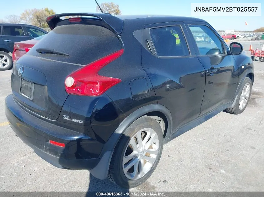 2011 Nissan Juke Sl VIN: JN8AF5MV2BT025557 Lot: 40615363