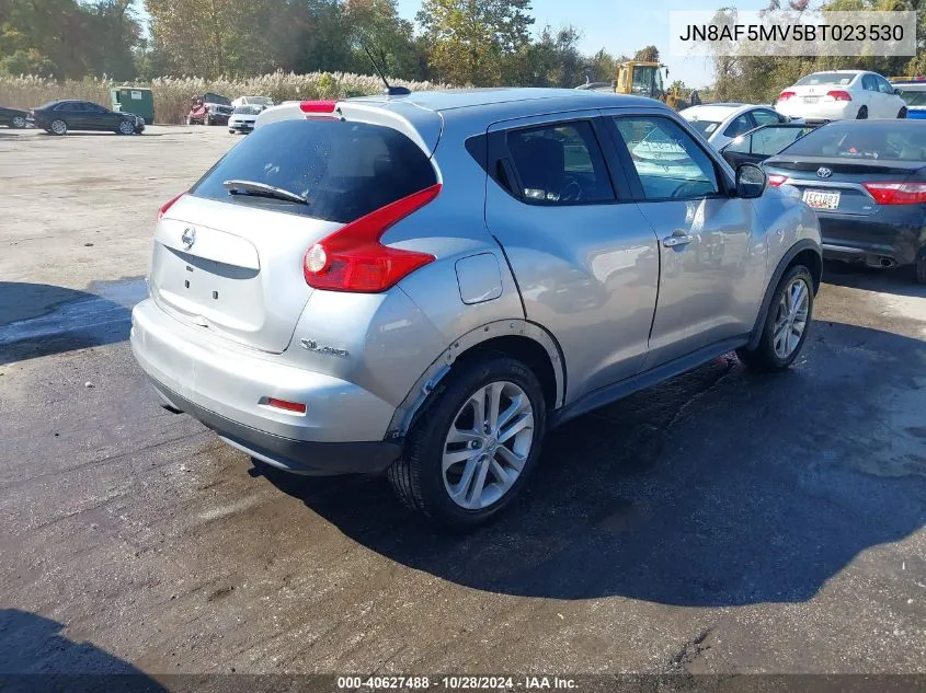 2011 Nissan Juke Sl VIN: JN8AF5MV5BT023530 Lot: 40627488