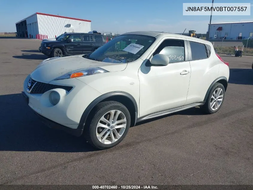 2011 Nissan Juke Sv VIN: JN8AF5MV0BT007557 Lot: 40702460