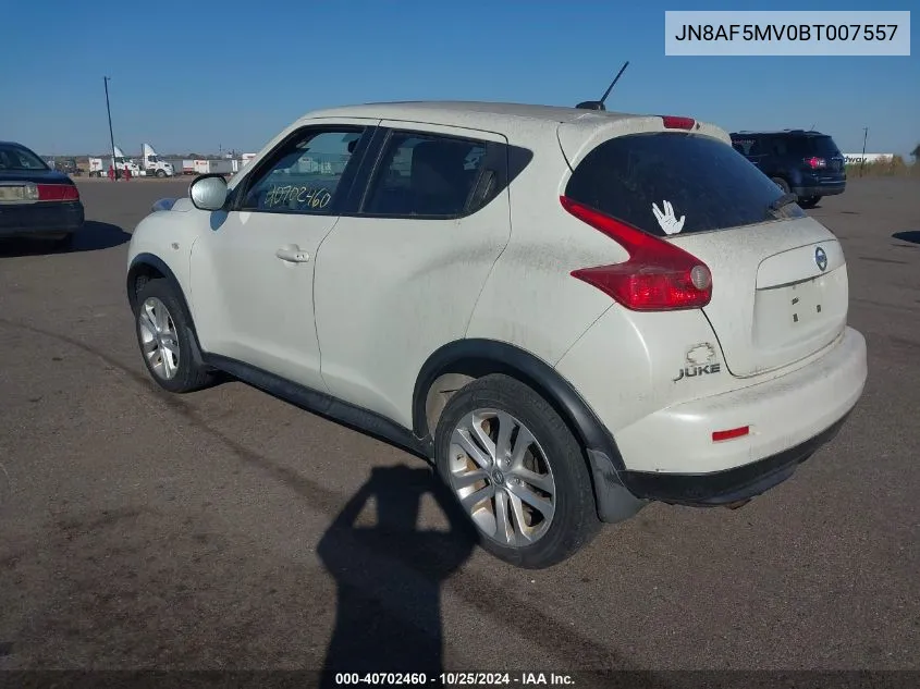 2011 Nissan Juke Sv VIN: JN8AF5MV0BT007557 Lot: 40702460