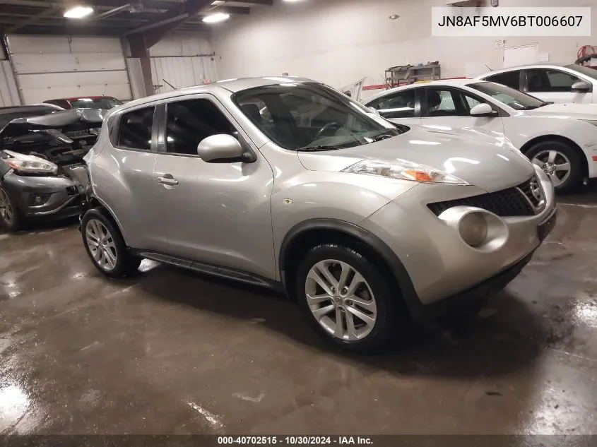 2011 Nissan Juke S VIN: JN8AF5MV6BT006607 Lot: 40702515