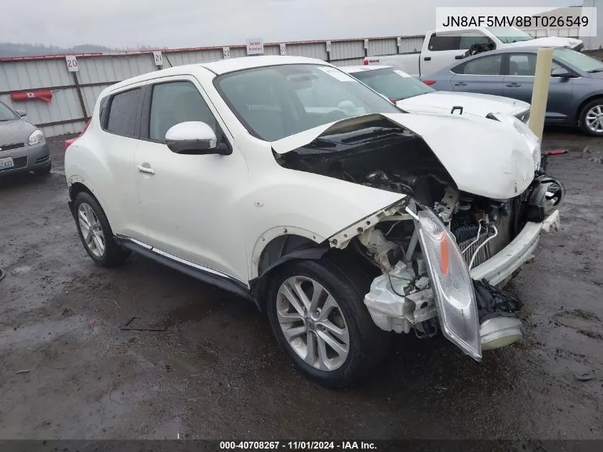 2011 Nissan Juke Sv VIN: JN8AF5MV8BT026549 Lot: 40708267