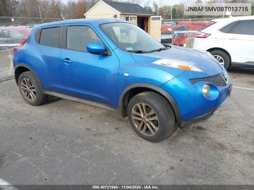 2011 Nissan Juke Sv VIN: JN8AF5MV0BT013715 Lot: 40721544