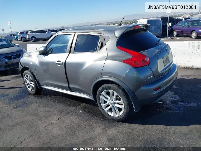 2011 Nissan Juke Sv VIN: JN8AF5MV8BT012084 Lot: 40767948