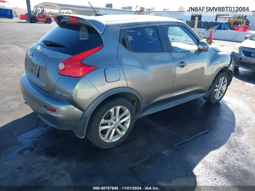 2011 Nissan Juke Sv VIN: JN8AF5MV8BT012084 Lot: 40767948