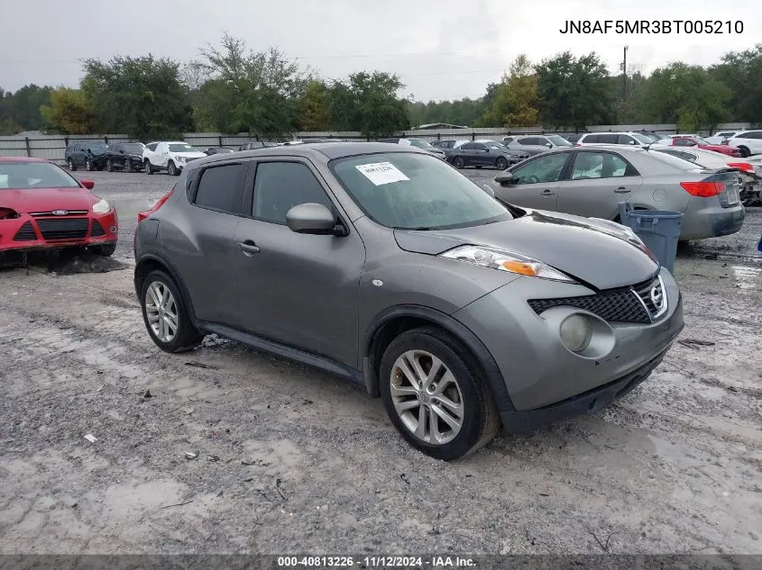 2011 Nissan Juke Sv VIN: JN8AF5MR3BT005210 Lot: 40813226