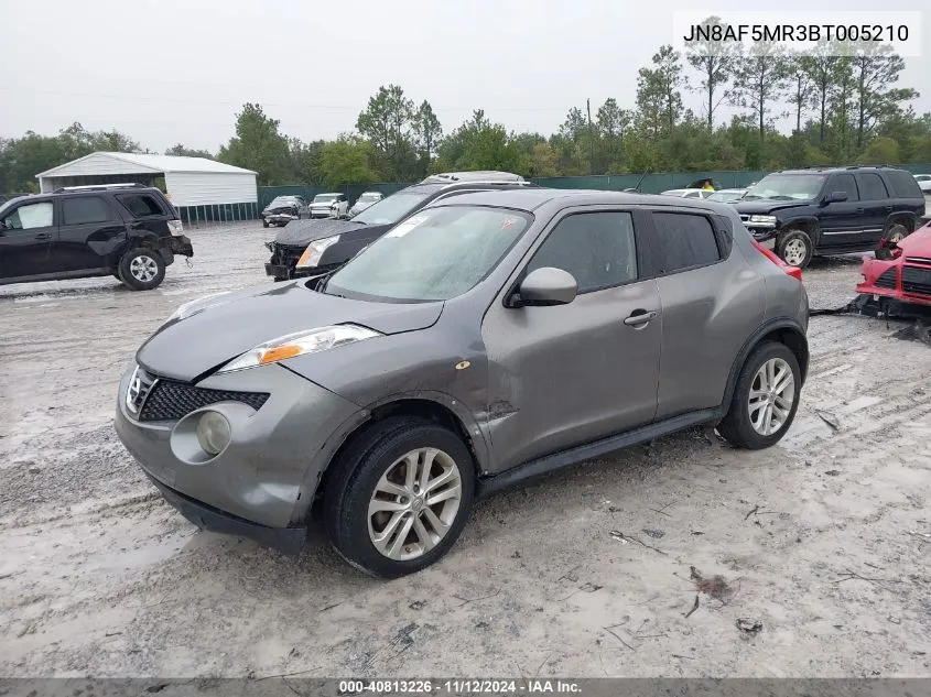 2011 Nissan Juke Sv VIN: JN8AF5MR3BT005210 Lot: 40813226