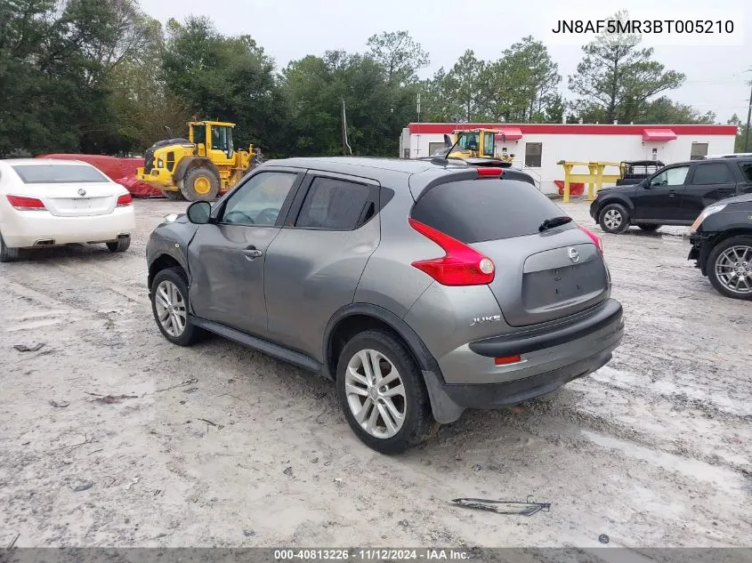 2011 Nissan Juke Sv VIN: JN8AF5MR3BT005210 Lot: 40813226