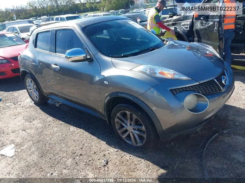 2011 Nissan Juke Sl VIN: JN8AF5MR9BT022237 Lot: 40817769