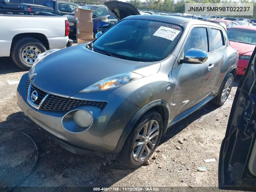 2011 Nissan Juke Sl VIN: JN8AF5MR9BT022237 Lot: 40817769