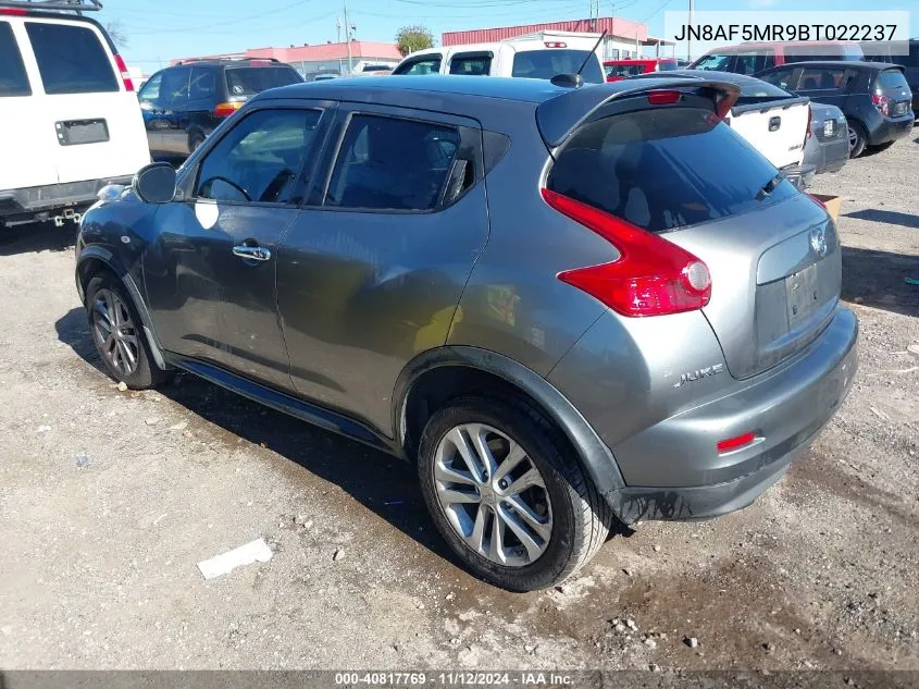 2011 Nissan Juke Sl VIN: JN8AF5MR9BT022237 Lot: 40817769