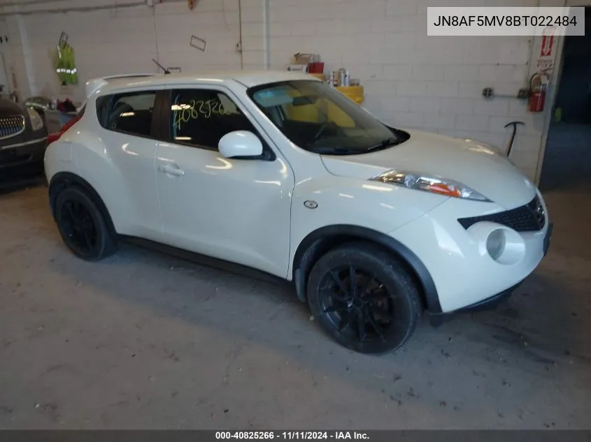 2011 Nissan Juke S VIN: JN8AF5MV8BT022484 Lot: 40825266