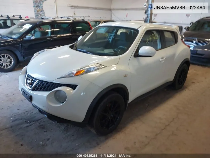 2011 Nissan Juke S VIN: JN8AF5MV8BT022484 Lot: 40825266