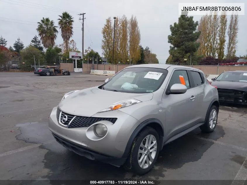 2011 Nissan Juke S VIN: JN8AF5MR8BT006806 Lot: 40917783