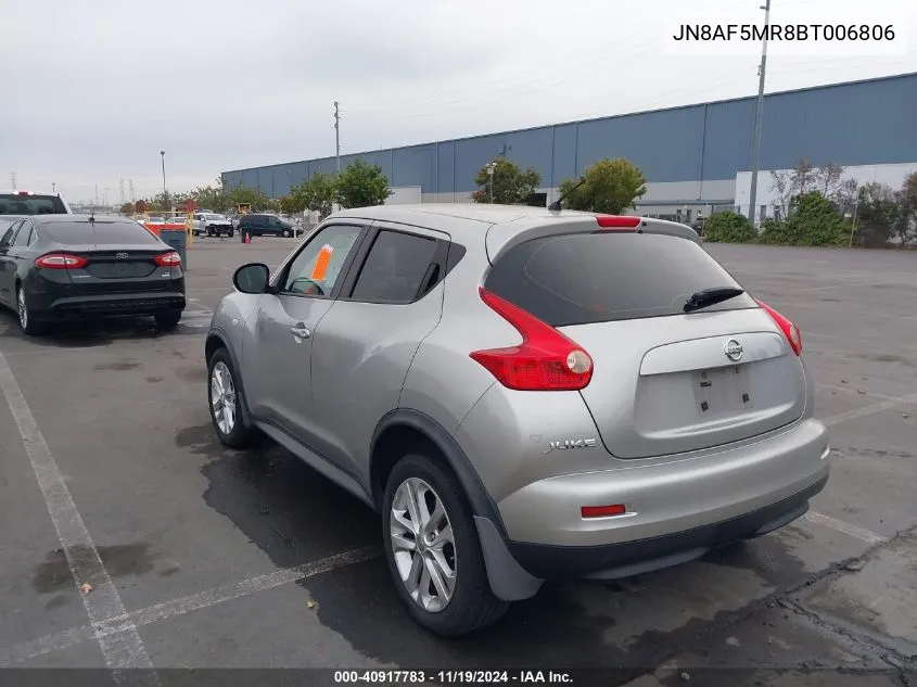 2011 Nissan Juke S VIN: JN8AF5MR8BT006806 Lot: 40917783