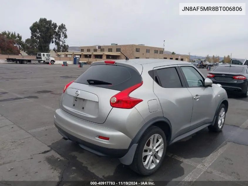 2011 Nissan Juke S VIN: JN8AF5MR8BT006806 Lot: 40917783