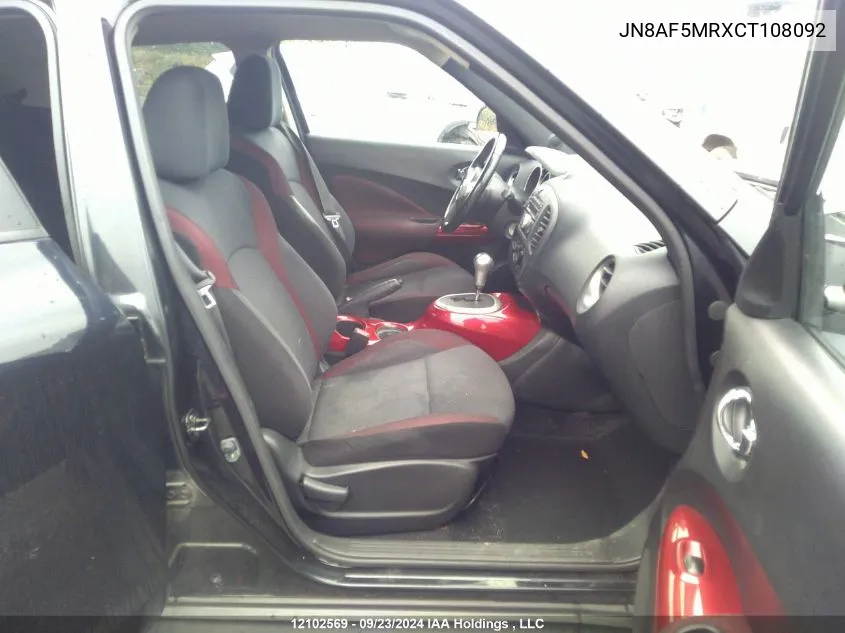 JN8AF5MRXCT108092 2012 Nissan Juke