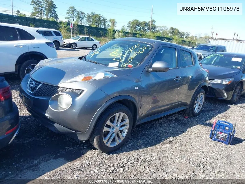 JN8AF5MV8CT105978 2012 Nissan Juke Sl