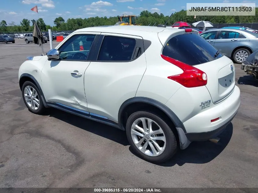 2012 Nissan Juke Sl VIN: JN8AF5MR8CT113503 Lot: 39695315