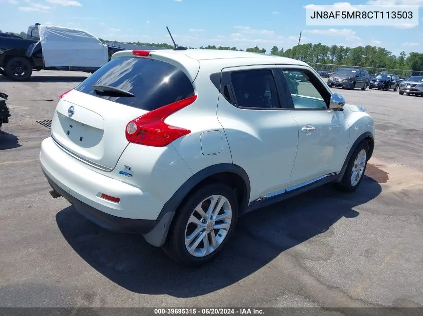 JN8AF5MR8CT113503 2012 Nissan Juke Sl