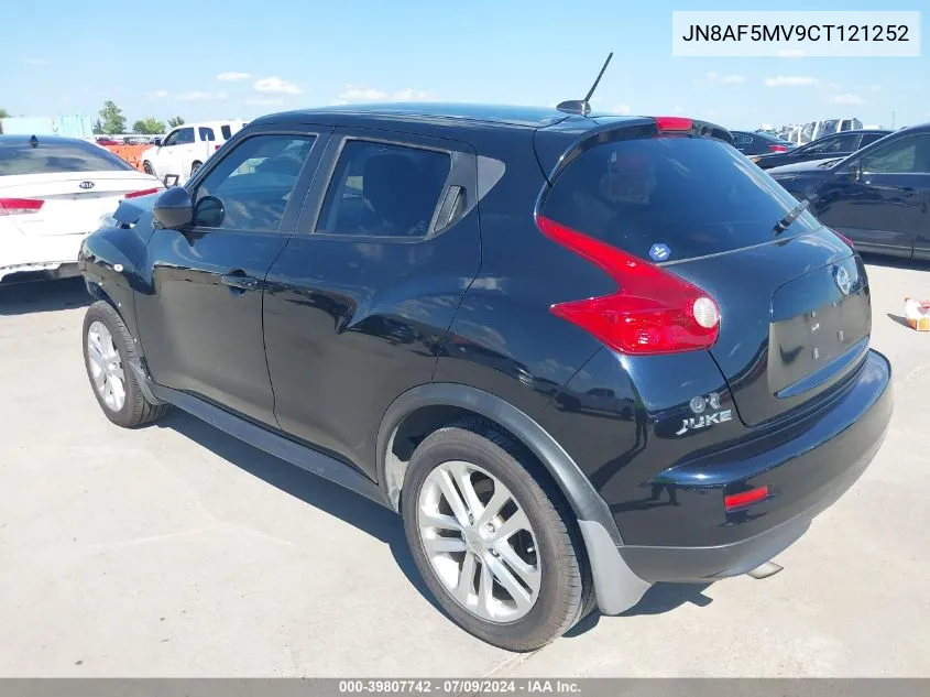 JN8AF5MV9CT121252 2012 Nissan Juke Sl