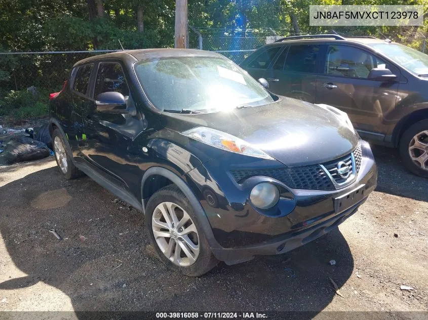 JN8AF5MVXCT123978 2012 Nissan Juke Sv